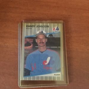 1989 fleer Randy Johnson Rookie card